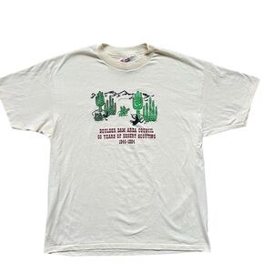 Vintage 90s Hanes Single Stitch T-Shirt - Boulder Colorado Scouting Cactus XL